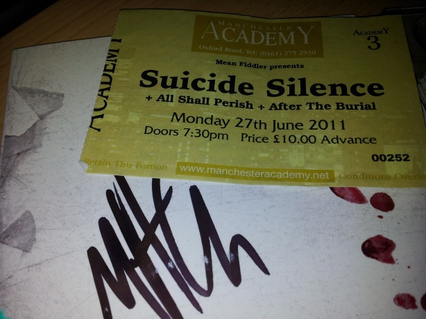 Suicide Silence Ticket